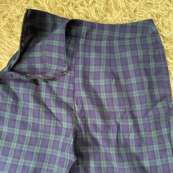 high waisted plaid pants - Picture 2 of 3